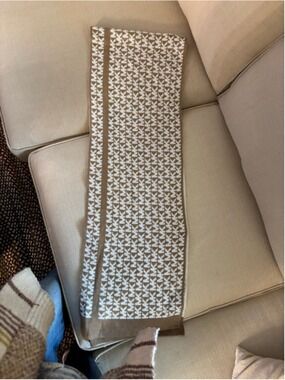 Women's Michael Kors Monogram Scarf One Size Brown White